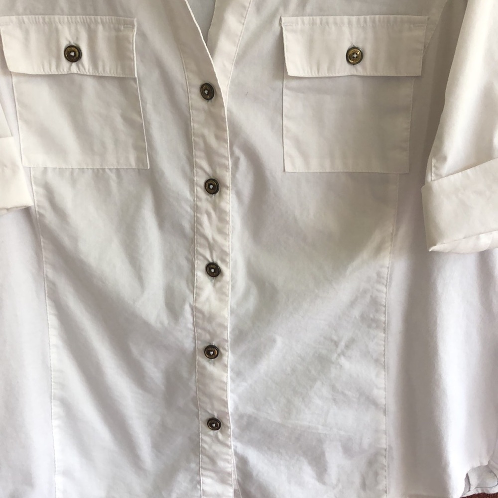 Anne Klein button down blouse-Large size - Picture 5 of 16